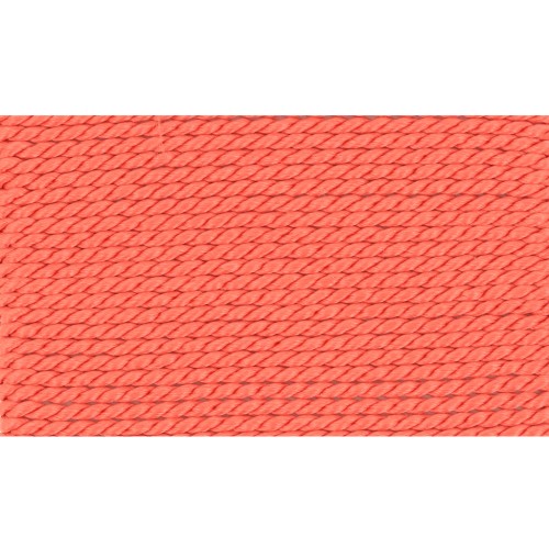 Silk Bead Cord 1.05 mm Coral x2 m