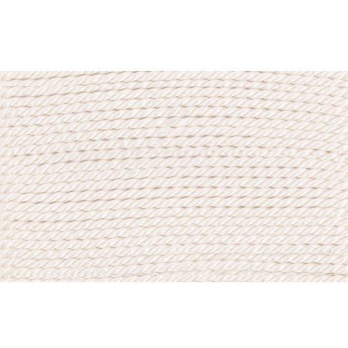 Silk Bead Cord 1.05 mm White x2 m