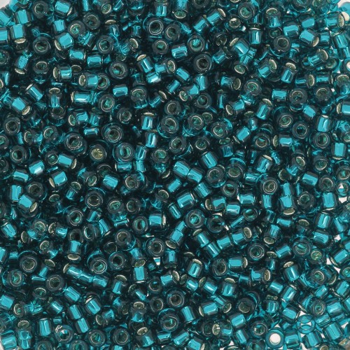 1.8mm Toho Treasures TO1T27BD - Teal Silver Lined x8g