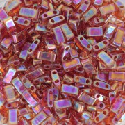 5x2.3x1.9mm Miyuki Half Tila Beads HTL-257 - Transparent Topaz AB x10g
