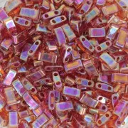 5x2.3x1.9mm Miyuki Half Tila Beads HTL-257 - Transparent Topaz AB x10g