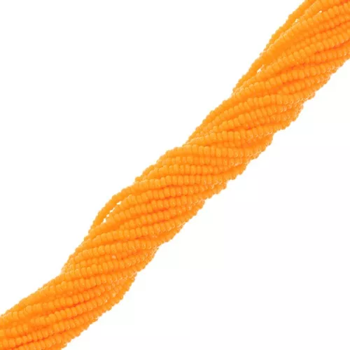 Preciosa 13/0 one cut beads - Opaque Orange x20g