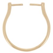 Thin interchangeable ring - Size 58 - 3-micron gold-plated x1|raw }}