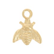 7x6mm Mini bee charm - Gold filled x1|raw }}