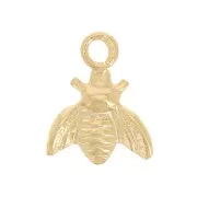 7x6mm Mini bee charm - Gold filled x1