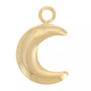 10x7mm Half-moon charm - Gold filled x1|raw }}