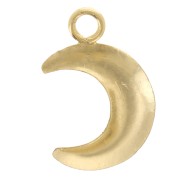 10x7mm Half-moon charm - Gold filled x1