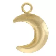 10x7mm Half-moon charm - Gold filled x1