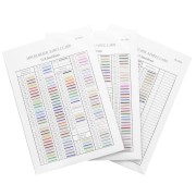 Miyuki seed beads 15/0 colour chart (n°SP-112/1-3) - Sheets 1 - 2 and 3 x1