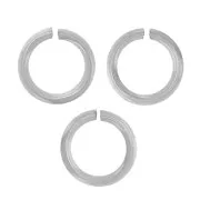 4x0.6mm 316L stainless steel Open jump rings x50