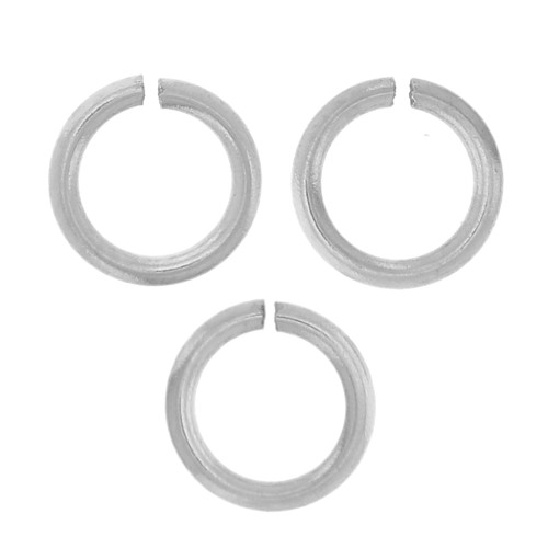 4x0.6mm 316L stainless steel Open jump rings x50