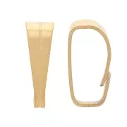 7mm 304 stainless steel bails - Gold x10