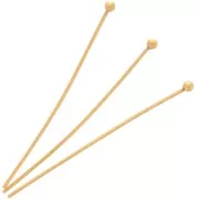 35x0.6mm 304 Stainless Steel Ball Head Nails - Gold x6