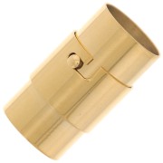 10mm 304 stainless steel Magnetic clasp for cord - Gold x1