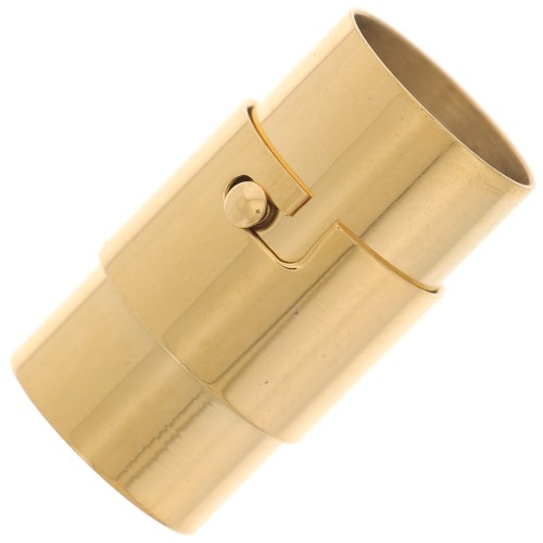 10mm 304 stainless steel Magnetic clasp for cord - Gold x1