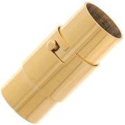 8mm 304 stainless steel Magnetic clasp for cord - Gold x1