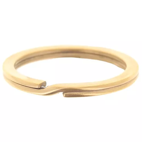 28mm 304 stainless steel Personalized key ring - Gold x1