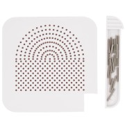 10.5x10.5cm Plastic wire-forming template - White x1