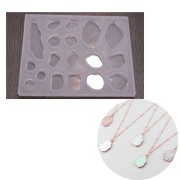 Silicone mold for 18 Agate slices in resin - Transparent x1|raw }}