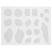 Silicone mold for 18 Agate slices in resin - Transparent x1