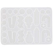 Silicone mold n°11 for making resin earrings - Transparent x1