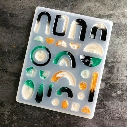 Silicone mold n°12 for making resin earrings - Transparent x1