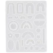 Silicone mold n°12 for making resin earrings - Transparent x1