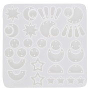 Silicone mould for resin pendants and dividers - Transparent x1