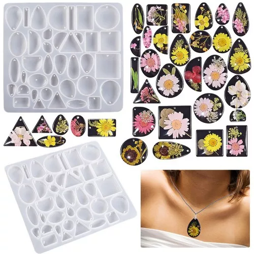 Silicone mould for resin pendants - Transparent x1
