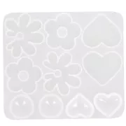 Silicone mold for resin cabochons and pendants - Transparent x1