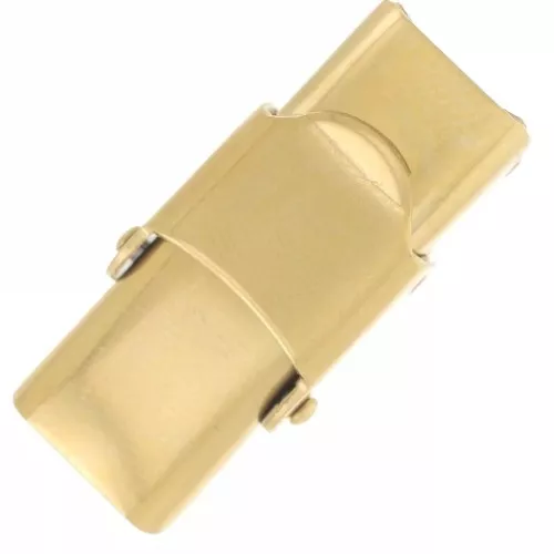 8mm 304 stainless steel lace clasp - gold x1