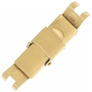 8mm 304 stainless steel lace clasp - gold x1