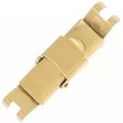 8mm 304 stainless steel lace clasp - gold x1