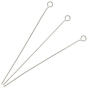 50x0.6mm 304 stainless steel eye pins x10|raw }}