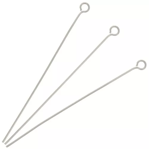 50x0.6mm 304 stainless steel eye pins x10