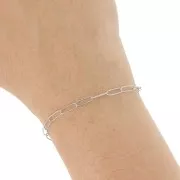 3mm 316L stainless steel Rectangle mesh chain x1m