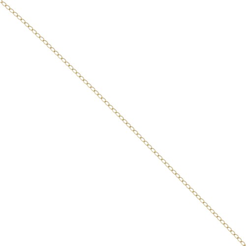 1.3mm Stainless steel 316L Rombo mesh chain - Gold x50cm