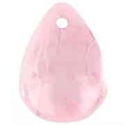 17mm Acrylic Curved Flower Petal Sequin - Antique mauve marble x15