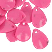 17mm Acrylic Curved Flower Petal Sequin - Mottled Fuchsia x15