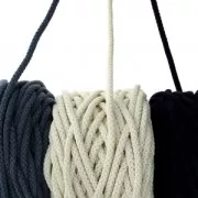 5mm Cotton Air macramé cotton cord spool - Beige x50m