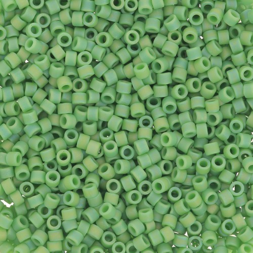 Miyuki Delica 11/0 DB0877 - Opaque Green Mat AB - 100g