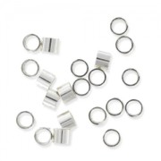 Crushable tubes 2x2.5 mm - Silver 925 x20