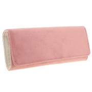 25x19.5cm Catherine velvet jewelry pouch - Maison Scarlett - Antique Pink x1