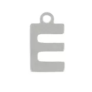 7mm Stainless steel 304 Charm letter alphabet - E x1