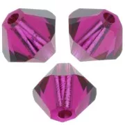 PureCrystal 5328 Crystal Bicones 4mm Ruby x50