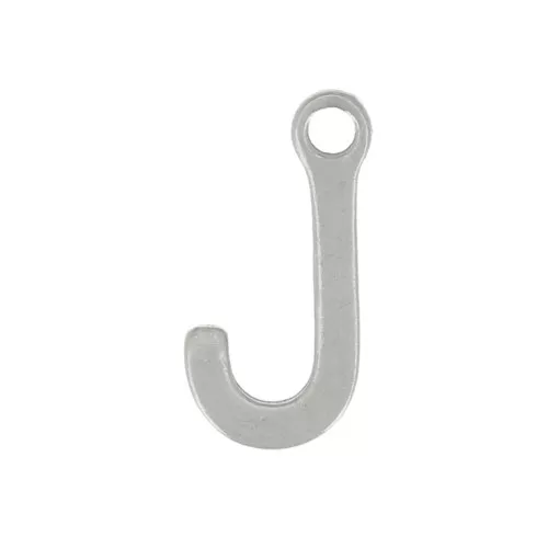 7mm Stainless steel 304 Charm letter alphabet - J x1