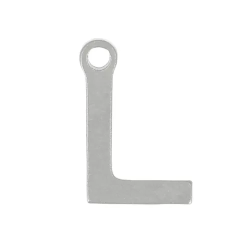 7mm Stainless steel 304 Charm letter alphabet - L x1