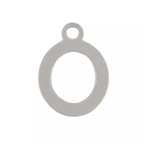 7mm Stainless steel 304 Charm letter alphabet - O x1