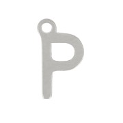 7mm Stainless steel 304 Charm letter alphabet - P x1