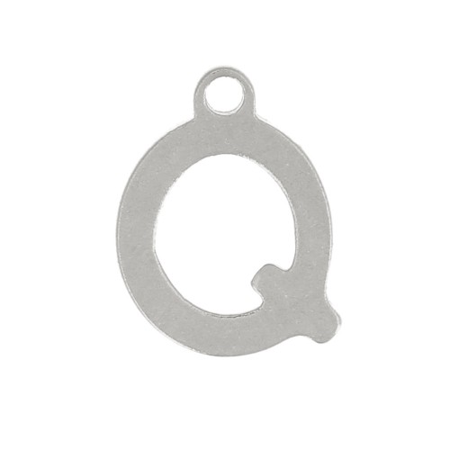 7mm Stainless steel 304 Charm letter alphabet - Q x1